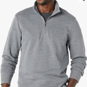 *NWT Amazon Essentials Men's Quarter-Zip Fleece Sweatshirt
